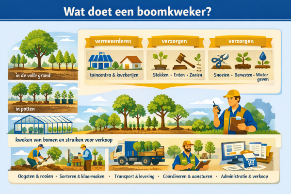 Alles over het beroep boomkweker Wat doet een boomkweker
